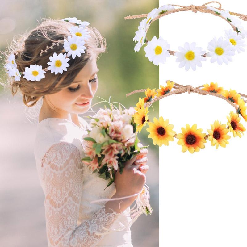 Straw hat rope long pointed sun flower wreath small daisy hair band braided small daisy hairwear
Straw hat rope long pointed sun flower wreath small daisy hair band braided small daisy hairwear