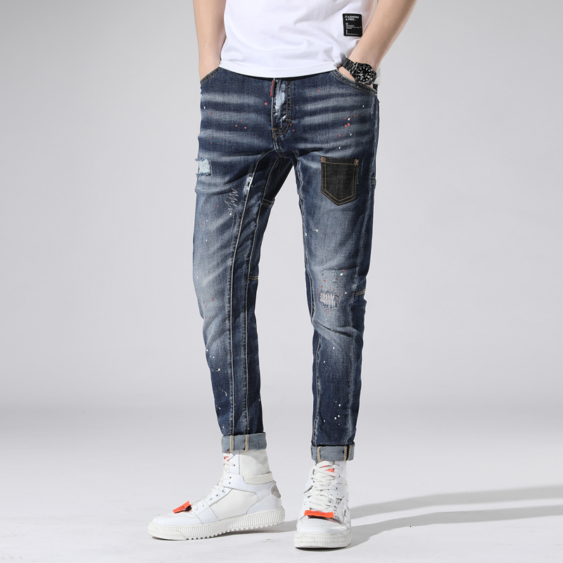 2021 New Jeans for Ripped Men Painted Thin Elastic Pants Embroidered Hip Hip-hop T3OS, Blue
2021 New Jeans for Ripped Men Painted Thin Elastic Pants Embroidered Hip Hip-hop T3OS, Blue