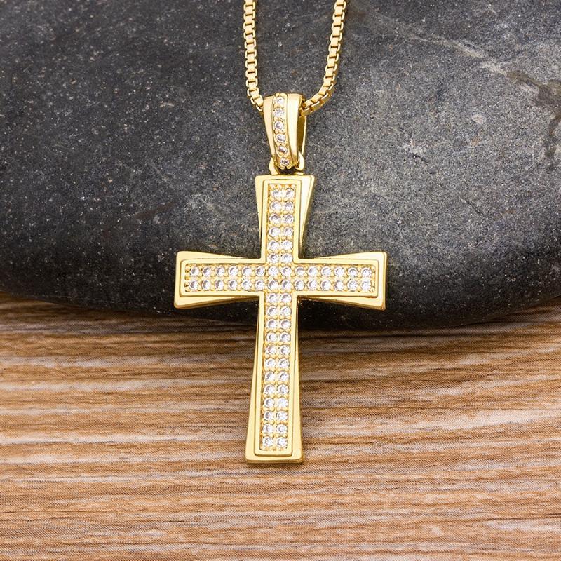 2020 New Arrival Hot Sale Cross Pendant Gold Chain Necklace Copper Cubic Zircon Choker 4 Colors Choice Religion Jewelry Gifts
2020 New Arrival Hot Sale Cross Pendant Gold Chain Necklace Copper Cubic Zircon Choker 4 Colors Choice Religion Jewelry Gifts