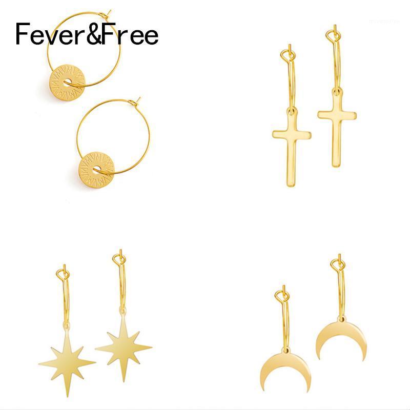 Fever&Free Fashion Luxury Round Earrings For Women Gold Stainless Steel Minimalism Cross Earring High Quality Pendientes Jewelry1
Fever&Free Fashion Luxury Round Earrings For Women Gold Stainless Steel Minimalism Cross Earring High Quality Pendientes Jewelry1