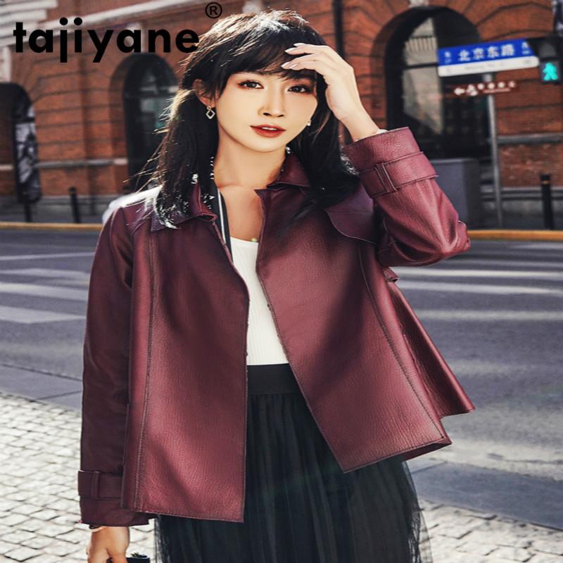 Tajiyane Real Leather Jacket Coats and Jackets Women Clothes 100% Sheepskin Coat Female Short Motos Women's Coats SS10_330WPY536, Black
Tajiyane Real Leather Jacket Coats and Jackets Women Clothes 100% Sheepskin Coat Female Short Motos Women's Coats SS10_330WPY536, Black