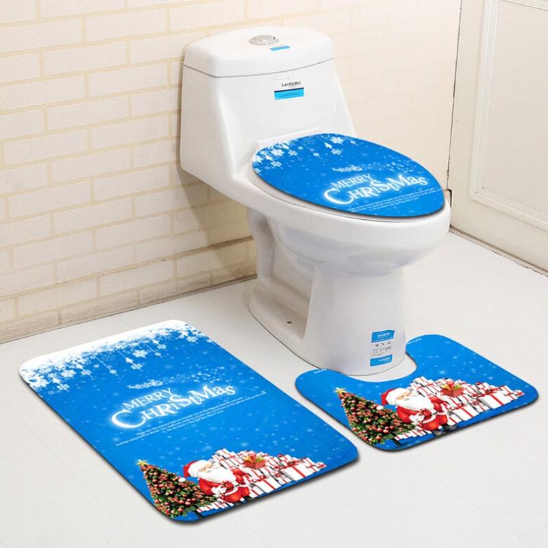 3 pieces/Set Cute Cartoon Christmas Santa Claus Pattern Bath Mat Flannel Contour Rug Lid Toilet Cover Carpet Bathroom Set, Pattern 6
3 pieces/Set Cute Cartoon Christmas Santa Claus Pattern Bath Mat Flannel Contour Rug Lid Toilet Cover Carpet Bathroom Set, Pattern 6