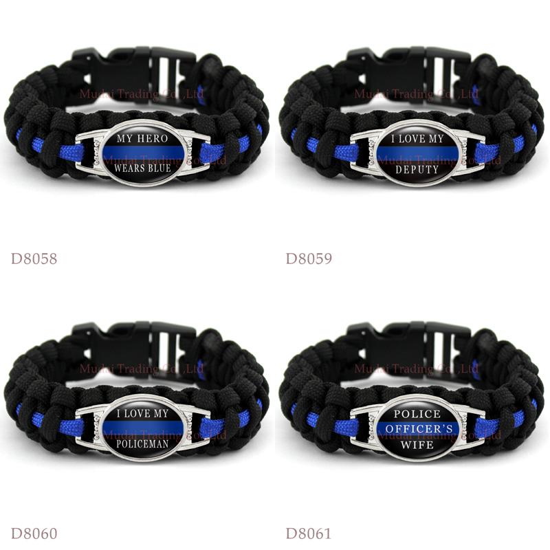 Custom I LOVE MY DEPUTY MY HERO WEARS BLUE LINE Paracord Survival Outdoor Camping Bracelet for Jewelry Black
Custom I LOVE MY DEPUTY MY HERO WEARS BLUE LINE Paracord Survival Outdoor Camping Bracelet for Jewelry Black