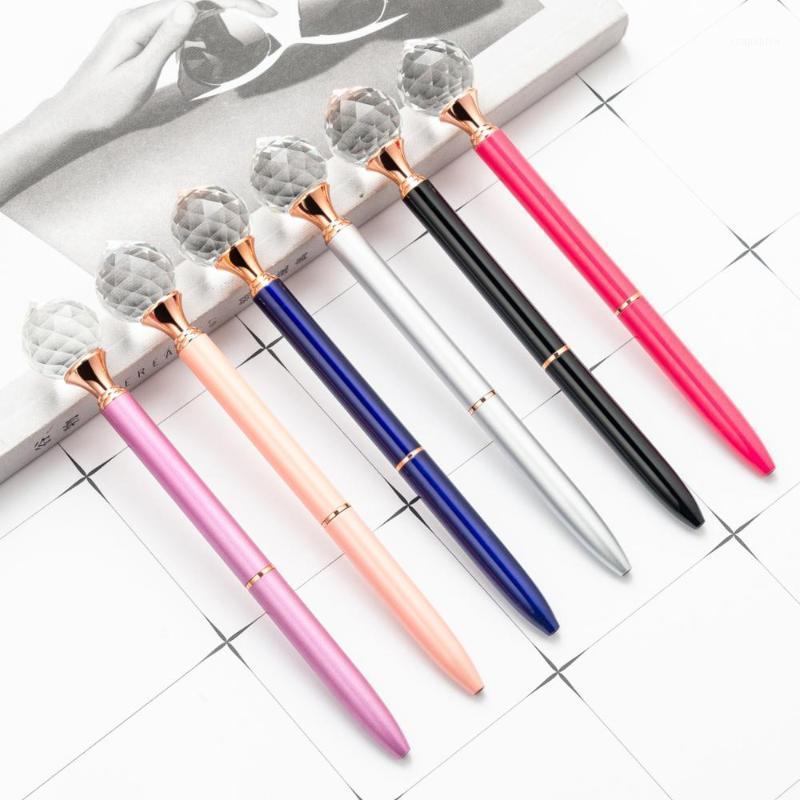500PCS/lot Big Diamond Crystal Gem Ballpoint Pens Ring Wedding Metal Ball Pen Kawaii Stationery Fashion School Office Supplies1, Pink 
500PCS/lot Big Diamond Crystal Gem Ballpoint Pens Ring Wedding Metal Ball Pen Kawaii Stationery Fashion School Office Supplies1, Pink