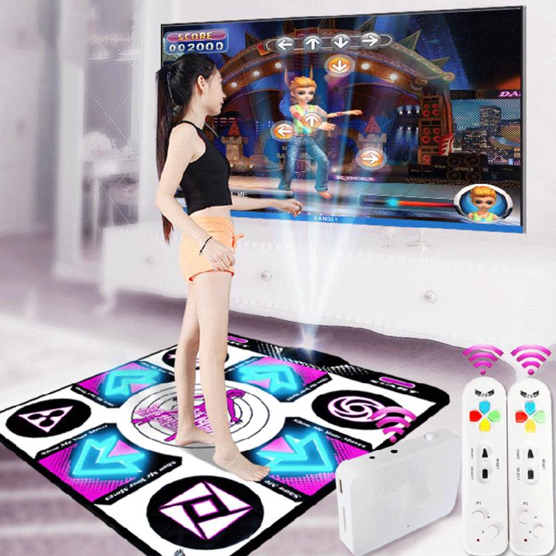 Double User LED Lamp Dance-Mats Non-Slip Step Pads Dancing Mat Remote Control Sense Game English For PC TV Home Game Accessories
Double User LED Lamp Dance-Mats Non-Slip Step Pads Dancing Mat Remote Control Sense Game English For PC TV Home Game Accessories