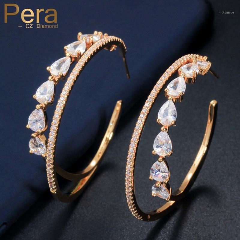 Pera Full Pave Tear Drop Cubic Ziconia Crystal Big Round Double Circle Hoop Earrings for Women Wedding Costume CZ Jewelry E4351
Pera Full Pave Tear Drop Cubic Ziconia Crystal Big Round Double Circle Hoop Earrings for Women Wedding Costume CZ Jewelry E4351