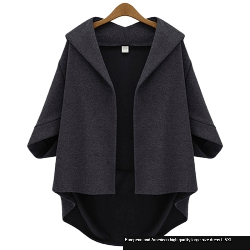European and American Fashion Fall new women's tweed jacket Short seven-sleeve bat sleeves women's wear 201216