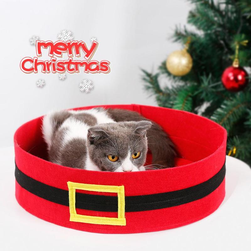 Dog Cat Bed Felt Cloth Santa Claus Belt Design Pet Nest Cat House Christmas Pet Sleeping Mat Bed Mat Dog Sleeping Mattress
Dog Cat Bed Felt Cloth Santa Claus Belt Design Pet Nest Cat House Christmas Pet Sleeping Mat Bed Mat Dog Sleeping Mattress