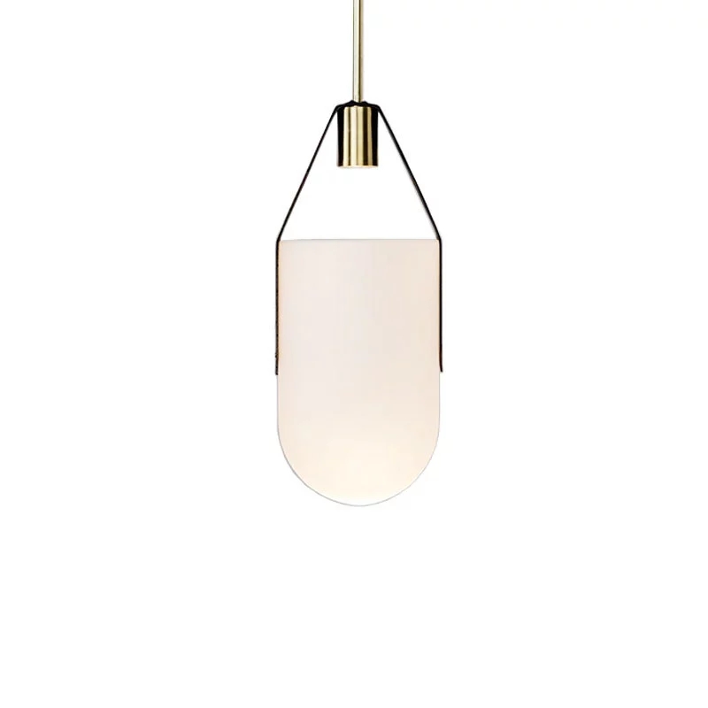 Nordic Design Smoke Glass Pendant Light lamp Art Bucket Study Dining Room Bedside Led Hanging Fixtures