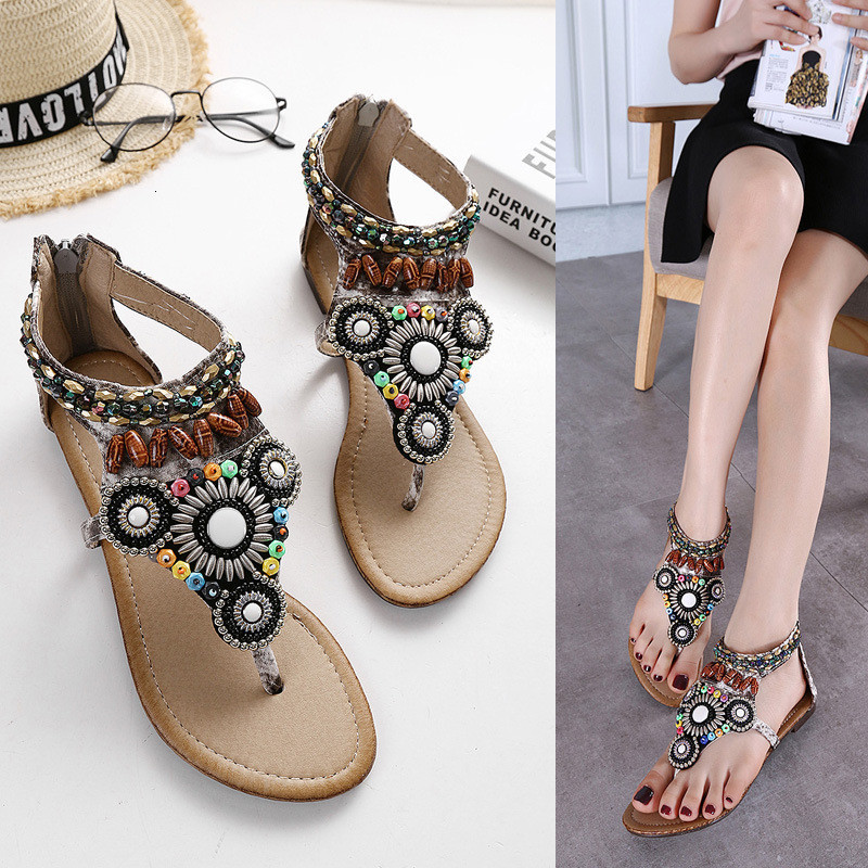 2021 New You Will See Boho Clip Toe Flat Ethnic Ladies Handcrafted Strass of Beach Women Sandals M8C4, Black 1
2021 New You Will See Boho Clip Toe Flat Ethnic Ladies Handcrafted Strass of Beach Women Sandals M8C4, Black 1