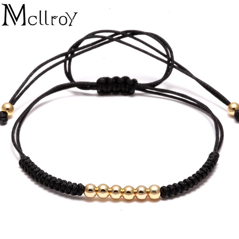 Mcllroy Designs Men Braiding Macrame Bracelet Four Beads Stainless Steel Beads Rope Charm Bracelets Female pulseira masculina
Mcllroy Designs Men Braiding Macrame Bracelet Four Beads Stainless Steel Beads Rope Charm Bracelets Female pulseira masculina