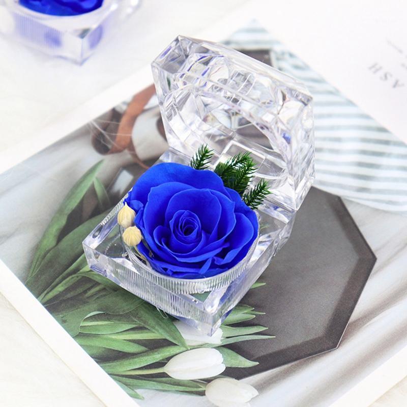 Wedding Engagement Eternal Rose Flower Ring Box Real Preserved Forever Rose Flower Case Gift for Love Jewelry Display Holder1, Blue
Wedding Engagement Eternal Rose Flower Ring Box Real Preserved Forever Rose Flower Case Gift for Love Jewelry Display Holder1, Blue
