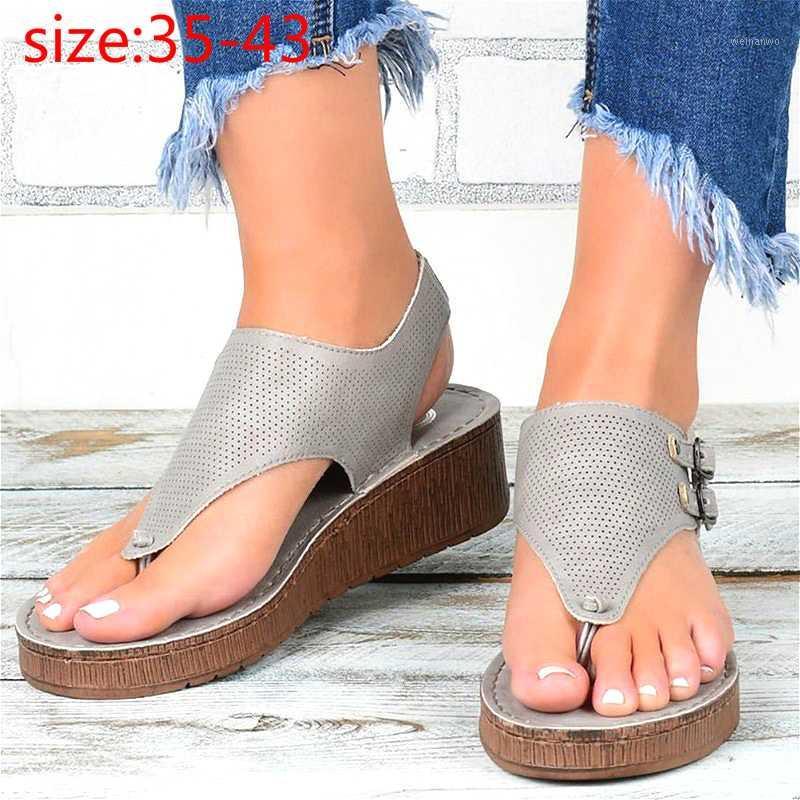 2020 new fashion retro paltform sandalias mujer gladiator sandals women T-Strap Casual Flat with Back Strap flip flops big size1, Blue
2020 new fashion retro paltform sandalias mujer gladiator sandals women T-Strap Casual Flat with Back Strap flip flops big size1, Blue