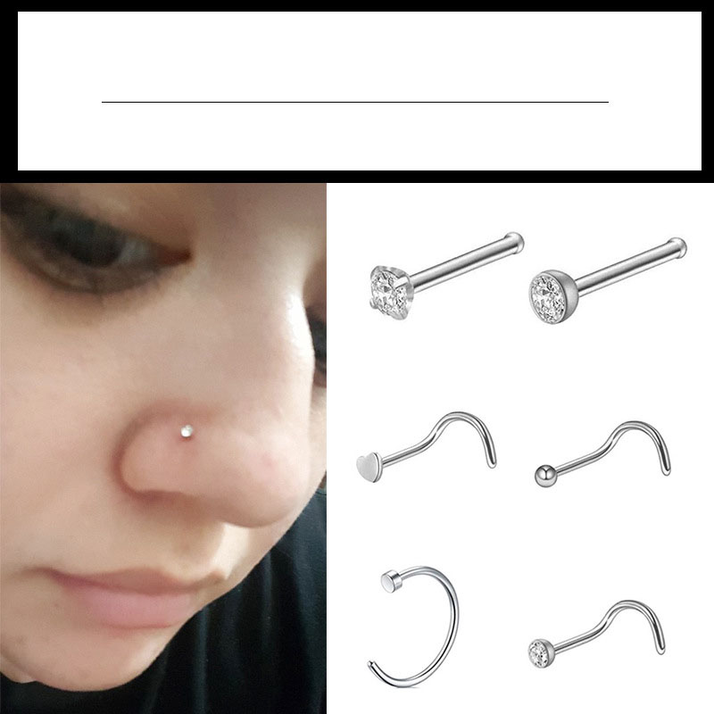 Disposable Safe Sterile Piercing Unit For Gem Nose Studs Piercing Gun Piercer Tool Machine Kit Earring Nose Stud Body Jewelry
