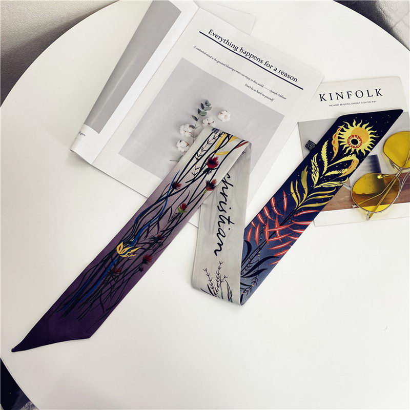Silk scarf ladies ultrathin narrow bag handle silk scarf double printed twill satin brand small ribbon reyewyew Designer
Silk scarf ladies ultrathin narrow bag handle silk scarf double printed twill satin brand small ribbon reyewyew Designer