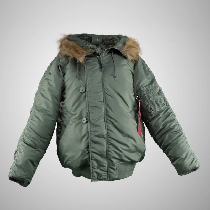 Men's winter short Alaska 4 colors with artificial fur and hood High quality 201127