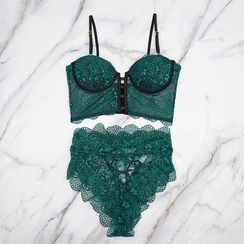 Women Ultrathin Bra Set Plus Size Brassiere Lingerie Set Lace Embroidery Transparent Bra Home style Deep V Sexy Underwear, Green
Women Ultrathin Bra Set Plus Size Brassiere Lingerie Set Lace Embroidery Transparent Bra Home style Deep V Sexy Underwear, Green