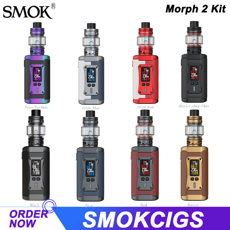 SMOK Morph 2 Kit Vape 230W Morph 2 MOD 7.5ML TFV18 Tank 0.33ohm 0.15ohm Mesh Coil Electronic Cigarette Vaporizer Authentic, Standard edition
SMOK Morph 2 Kit Vape 230W Morph 2 MOD 7.5ML TFV18 Tank 0.33ohm 0.15ohm Mesh Coil Electronic Cigarette Vaporizer Authentic, Standard edition