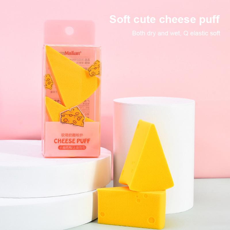 One Sets Of 2pcs Soft Cute Cheese Puff Triangle Fan Puff Smooth Foundation Concealer Sponge Makeup Tool & Accessories
One Sets Of 2pcs Soft Cute Cheese Puff Triangle Fan Puff Smooth Foundation Concealer Sponge Makeup Tool & Accessories