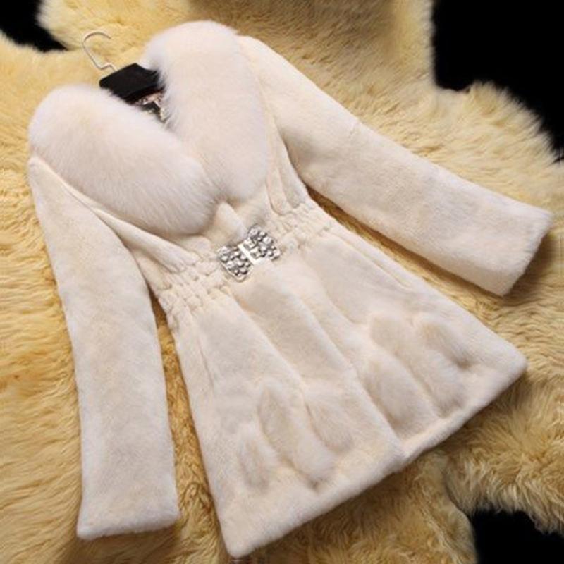 New 2020 Women Faux Coat Elegant Thick Warm Fashion Outerwear Long Fake Jacket Temperament Girl Feminine Coat Dating Clothing, White
New 2020 Women Faux Coat Elegant Thick Warm Fashion Outerwear Long Fake Jacket Temperament Girl Feminine Coat Dating Clothing, White