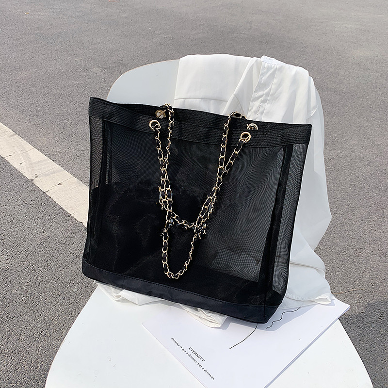 NEW Classic White Chain Shopping Mesh Classic Bag With Mesh Cosmetic Beach Case Bag Women Printing Wash Makeup Storage Ribbon Trave Hdhuu
NEW Classic White Chain Shopping Mesh Classic Bag With Mesh Cosmetic Beach Case Bag Women Printing Wash Makeup Storage Ribbon Trave Hdhuu
