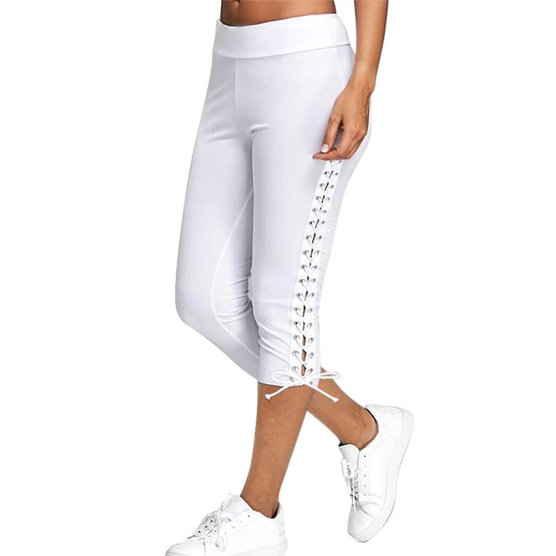 2020 Lace Up Capri Leggings Casual High Waist Women Side Bandage Women Leggings Bottoms Trouser Solid White Black kg-75, 01
2020 Lace Up Capri Leggings Casual High Waist Women Side Bandage Women Leggings Bottoms Trouser Solid White Black kg-75, 01