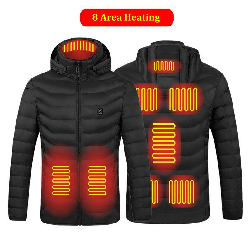 Electric Heated Vest Jackets USB Electric Heating Hooded Cotton Coat Camping Hiking Hunting Thermal Warmer Jacket Winter Outdoor, 9 area heating
Electric Heated Vest Jackets USB Electric Heating Hooded Cotton Coat Camping Hiking Hunting Thermal Warmer Jacket Winter Outdoor, 9 area heating