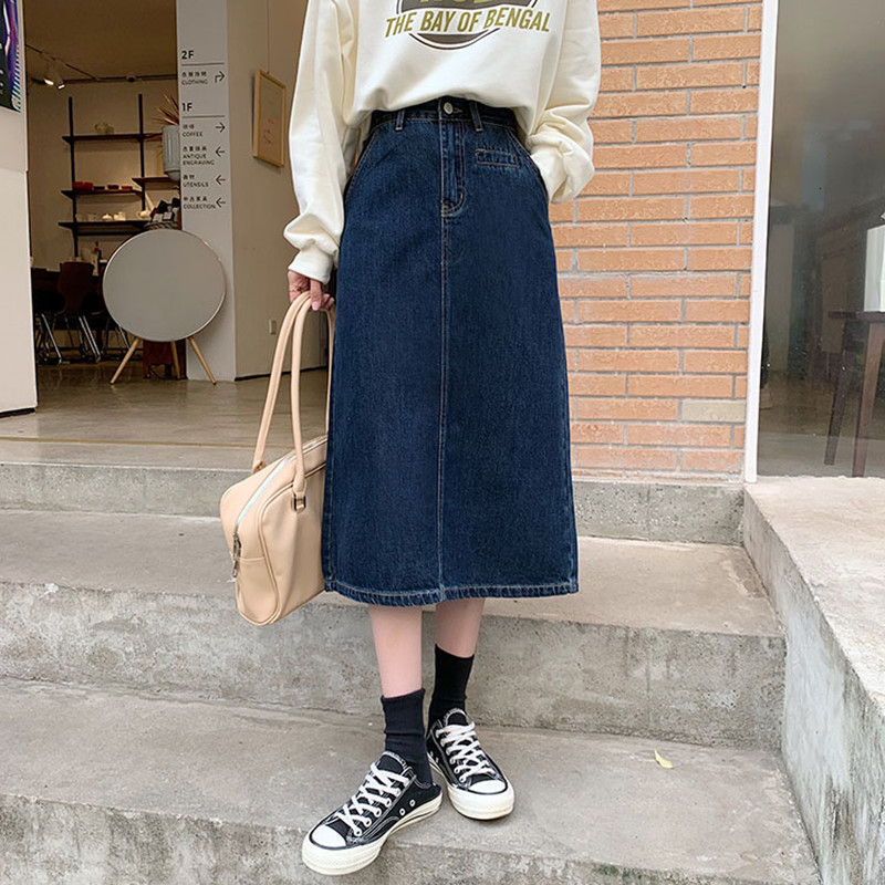 2021 New -XL 2 colors denim long high-waisted Korean style midi women' skirts split a jean skirt line (78578 V6AJ, Black
2021 New -XL 2 colors denim long high-waisted Korean style midi women' skirts split a jean skirt line (78578 V6AJ, Black