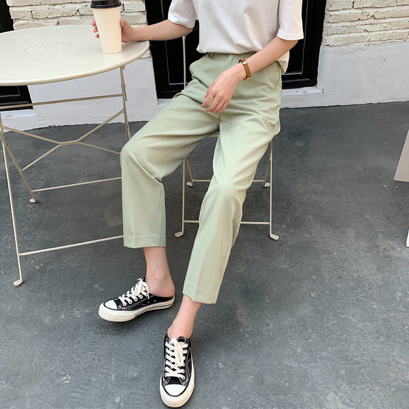 BGTEEVER Summer Chic Women Pants High Waist Buttons Pockets Female Suit Pants Casual Women Trousers pantalon femme 2020 T200422