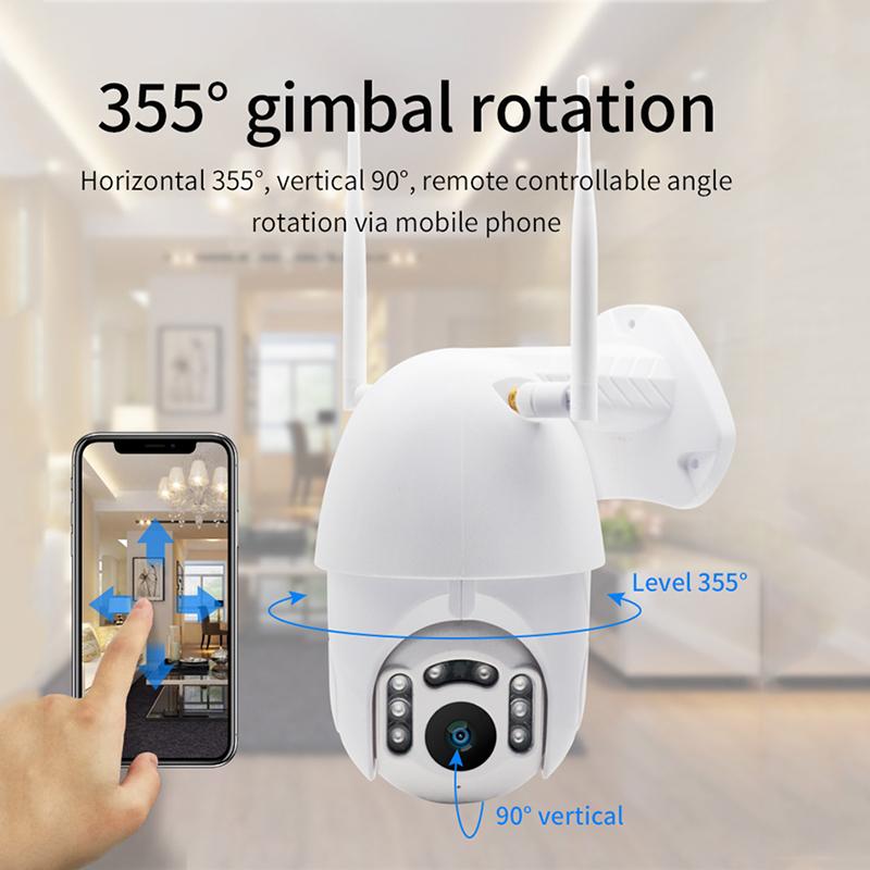 IP Camera WIFI PTZ Outdoor Surveillance Exterieur sans fil Security HD Smart Wireless with Sensori Night Vision Infrared Kamera
IP Camera WIFI PTZ Outdoor Surveillance Exterieur sans fil Security HD Smart Wireless with Sensori Night Vision Infrared Kamera