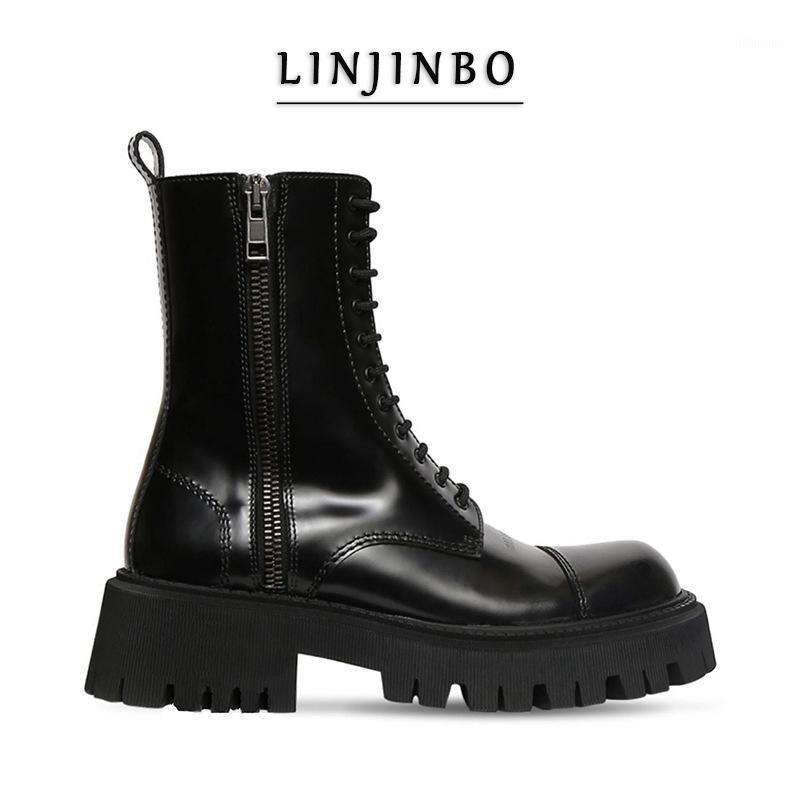 2020 Platform Chunky Ankle Boots Women Side Zipper Lace-up Short Boots Women Brand Design Street Style Motorcycle Mujer1, Black autumn boots
2020 Platform Chunky Ankle Boots Women Side Zipper Lace-up Short Boots Women Brand Design Street Style Motorcycle Mujer1, Black autumn boots