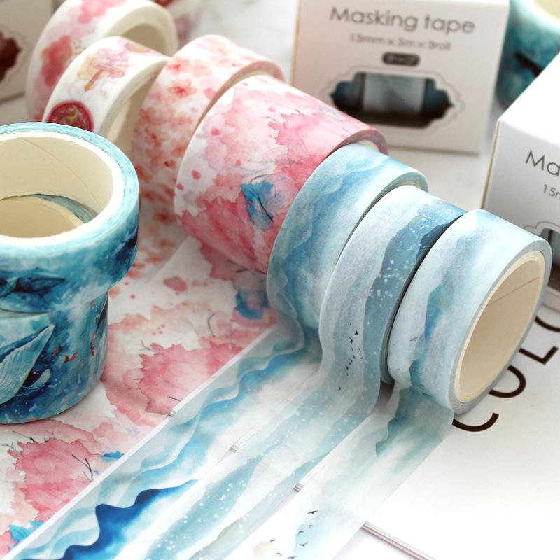 5Pieces/Lot 3pcs/pcs Japanese Decorative Deco Paper Floral Flower Cherry Blossom Masking Washi Tape Set Stickers Crafts and Scrapbookin 2016
5Pieces/Lot 3pcs/pcs Japanese Decorative Deco Paper Floral Flower Cherry Blossom Masking Washi Tape Set Stickers Crafts and Scrapbookin 2016