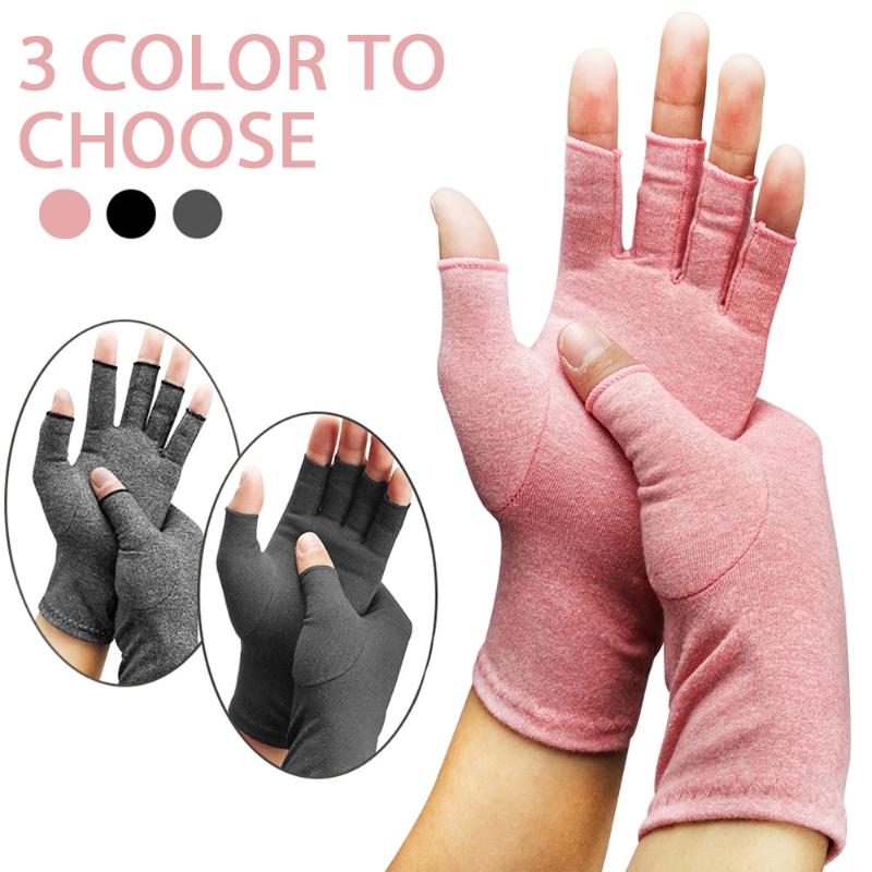 1Pair Health Care Joint Pain Lightweight Durable Therapy Compression Gloves Half-finger Hand Arthritis Unisex Wrist Support Soft, Black
1Pair Health Care Joint Pain Lightweight Durable Therapy Compression Gloves Half-finger Hand Arthritis Unisex Wrist Support Soft, Black