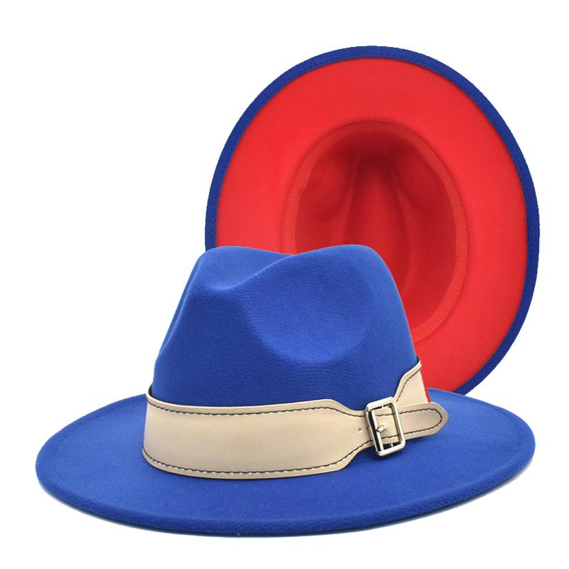 FUODRAO New Women Winter blue Red Patchwork Fedoras Women Vintage Jazz Cap Big Brim Party Elegant Cowboy Hat Ladies Panama F173, Black red
FUODRAO New Women Winter blue Red Patchwork Fedoras Women Vintage Jazz Cap Big Brim Party Elegant Cowboy Hat Ladies Panama F173, Black red