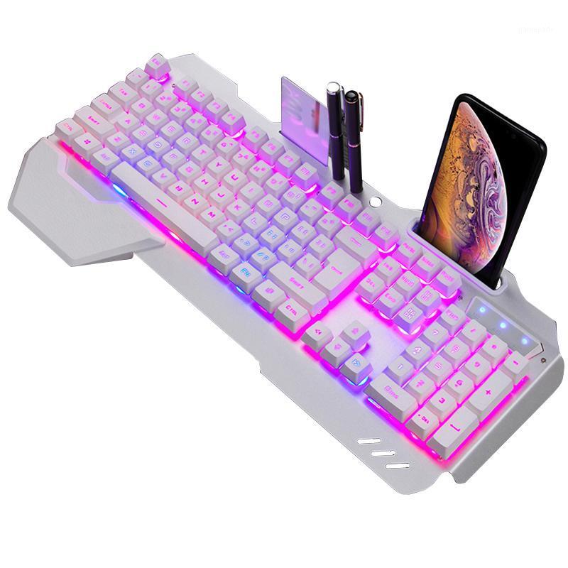 Gaming Mechanical Keyboard With RGB Backlight Wired Ergonomic Keyboard Phone Holder Gamer For Tablet Desktop For PUBG1
Gaming Mechanical Keyboard With RGB Backlight Wired Ergonomic Keyboard Phone Holder Gamer For Tablet Desktop For PUBG1