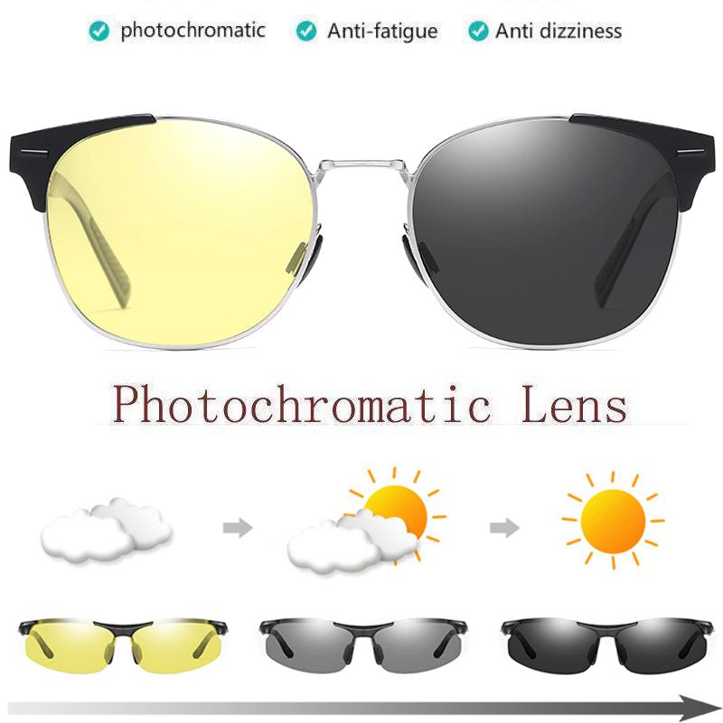 Night Vision Photochromic Polarized Sunglasses Mens Aluminium Magnesium Alloy Frame Driving Goggles High Quality Eyeglasses
Night Vision Photochromic Polarized Sunglasses Mens Aluminium Magnesium Alloy Frame Driving Goggles High Quality Eyeglasses