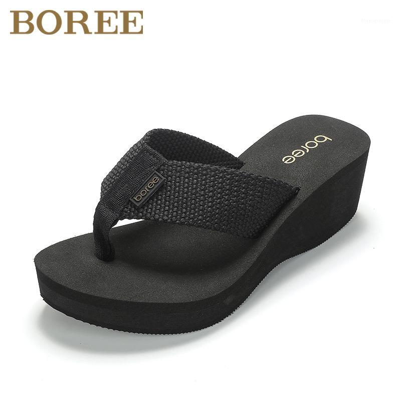 Boree 2020 New Flip-flops Women Shoes Outdoor Indoor Beach Slippers With High Heels Platform Lady Slides zapatos de mujer1, 3cm heel black
Boree 2020 New Flip-flops Women Shoes Outdoor Indoor Beach Slippers With High Heels Platform Lady Slides zapatos de mujer1, 3cm heel black