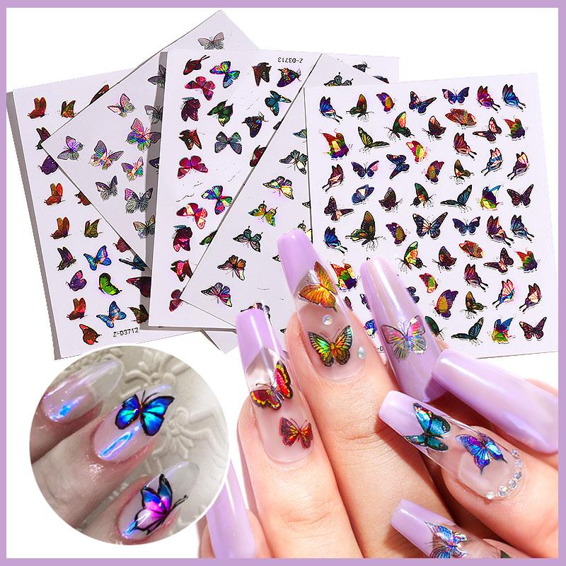 Simulation Holographic 3D Butterfly Design Nail Sticker Manicure Tips Laser Butterflies Waterproof Self-Adhesive Manicure Decals, Hd06
Simulation Holographic 3D Butterfly Design Nail Sticker Manicure Tips Laser Butterflies Waterproof Self-Adhesive Manicure Decals, Hd06