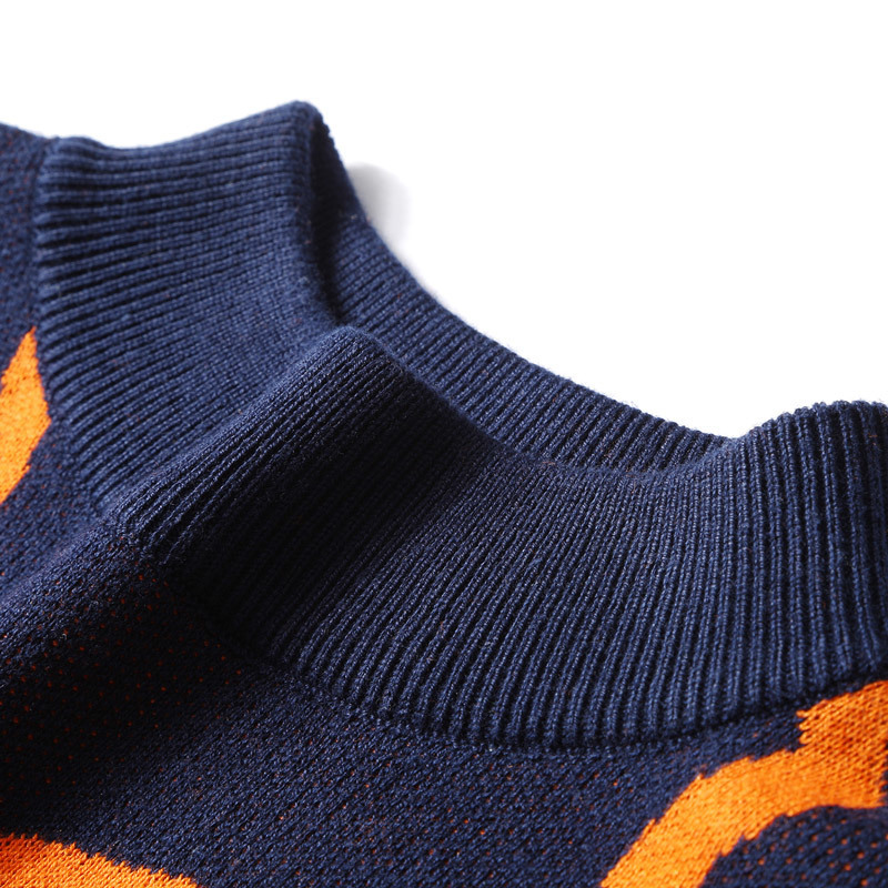 Cartoon Bear Sweater Men Winter Men's Clothing Fashion Long Sleeve Knitted Pullover Sweater Homme Oversized New Cotton Coat 201022