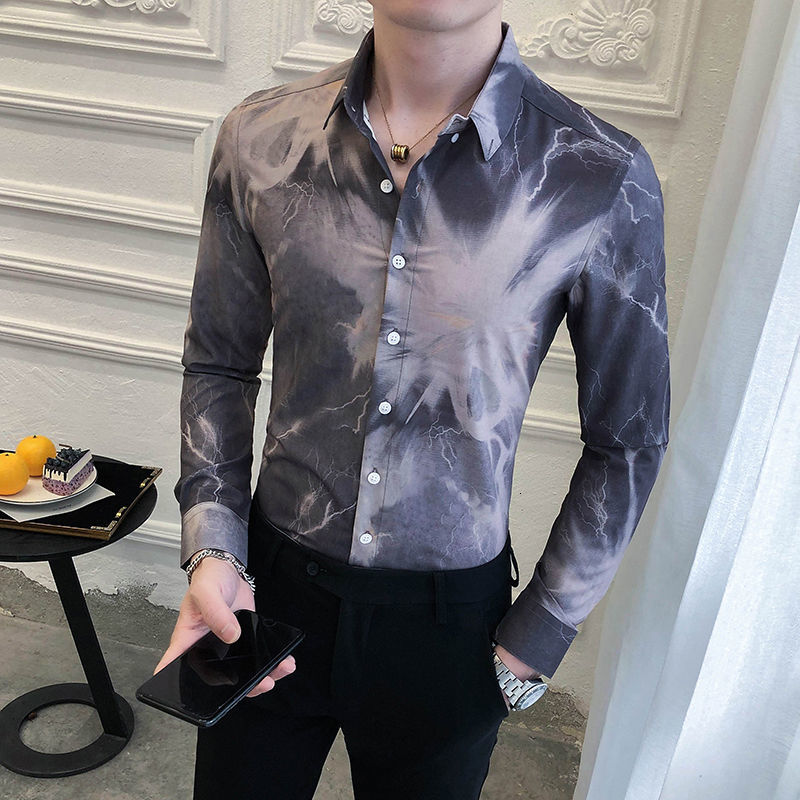 2020 Quality High Club Work Tuxedo Tops English Shirt Print Male Sleeve Long Thin Fit Men's Casual Shirts Mo8z, Blue
2020 Quality High Club Work Tuxedo Tops English Shirt Print Male Sleeve Long Thin Fit Men's Casual Shirts Mo8z, Blue