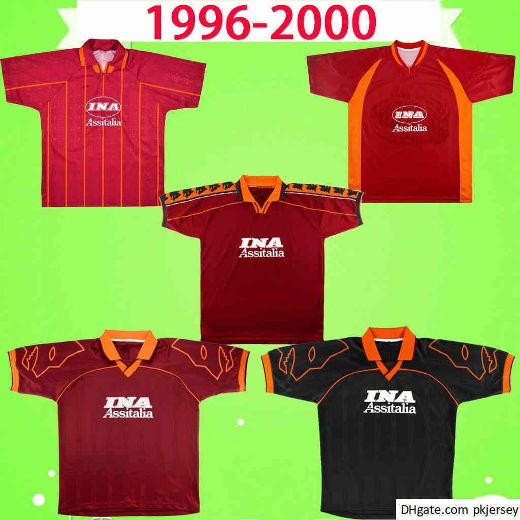 1996 1997 1998 1999 2000 ROMA Retro Soccer Jersey home red Classic Vintage Football shirt uniform commemorate antique TOTTI BERNARDINI DELVECCHIO
1996 1997 1998 1999 2000 ROMA Retro Soccer Jersey home red Classic Vintage Football shirt uniform commemorate antique TOTTI BERNARDINI DELVECCHIO