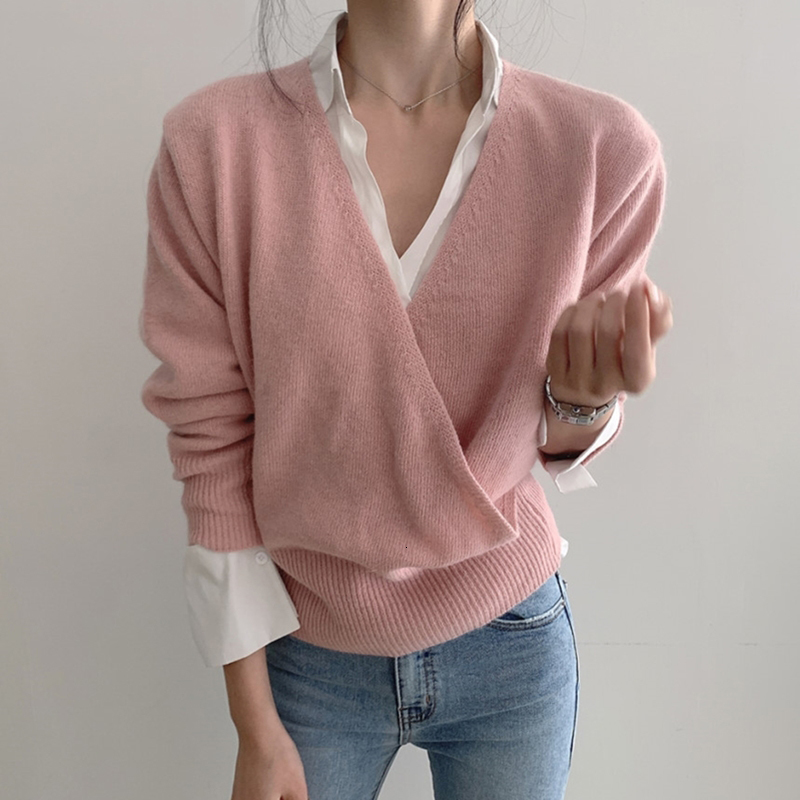 2021 New Winter Women's Blouses with Decont on v Sexy Knittied Pullover Minimalist Mrs Knitwears Sw8553 BE9W, Pink
2021 New Winter Women's Blouses with Decont on v Sexy Knittied Pullover Minimalist Mrs Knitwears Sw8553 BE9W, Pink