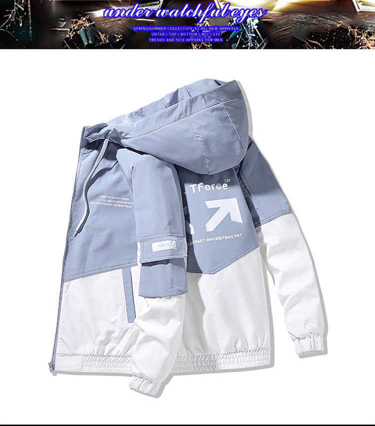 Light Blue Tide Tooling Jacket New Leisure Men'S Clothing
Light Blue Tide Tooling Jacket New Leisure Men'S Clothing