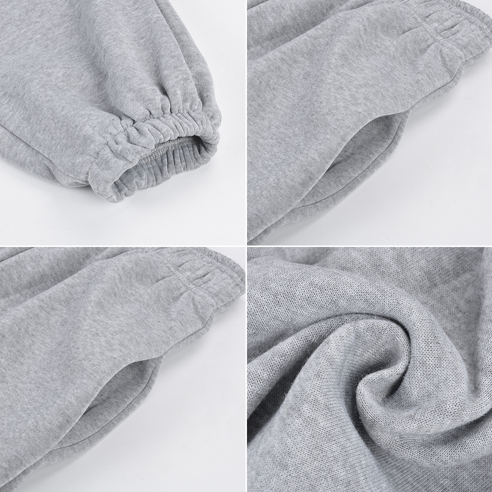 Ladies Sweatpants Baggy Joggers Women Gray Sports Pants Spring Wide Leg Sweat Pants Oversized Streetwear High Waisted Pants 201118