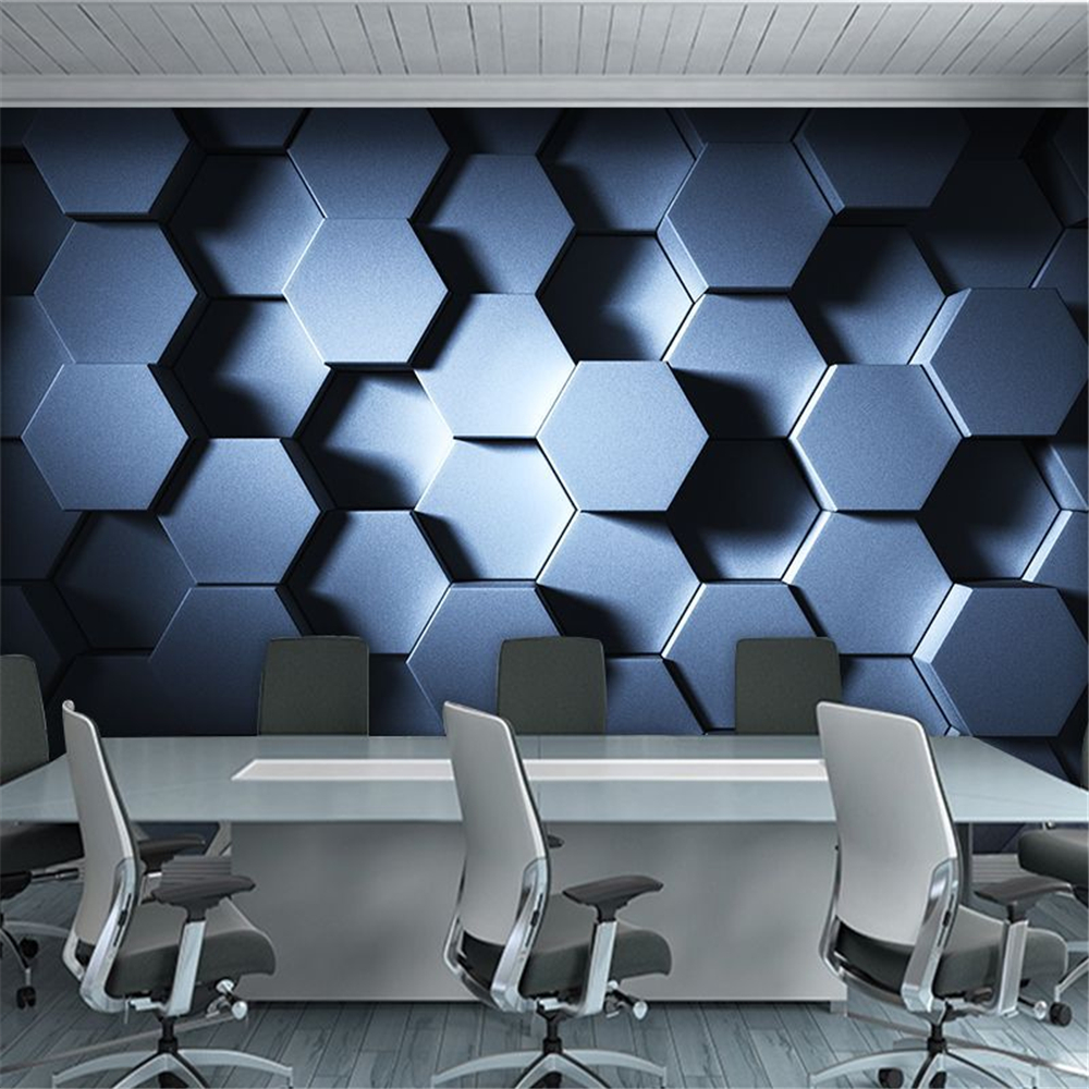 customized wallpaper for walls 3D Solid Geometry Wallpaper KTV Room Concave Convex Background Wall Mural