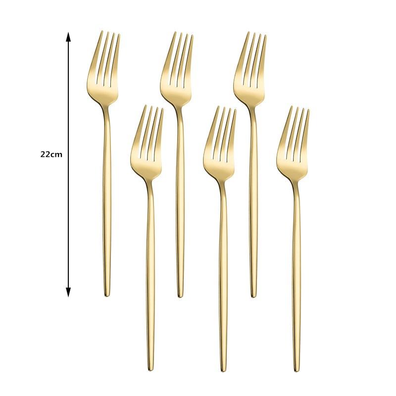 Gold Flatware Set 12 Colors Dinner Forks Set 6-piece Stainless Steel Forks Cutlery Mirror Kitchen Dinnerware Dropshipping
Gold Flatware Set 12 Colors Dinner Forks Set 6-piece Stainless Steel Forks Cutlery Mirror Kitchen Dinnerware Dropshipping
