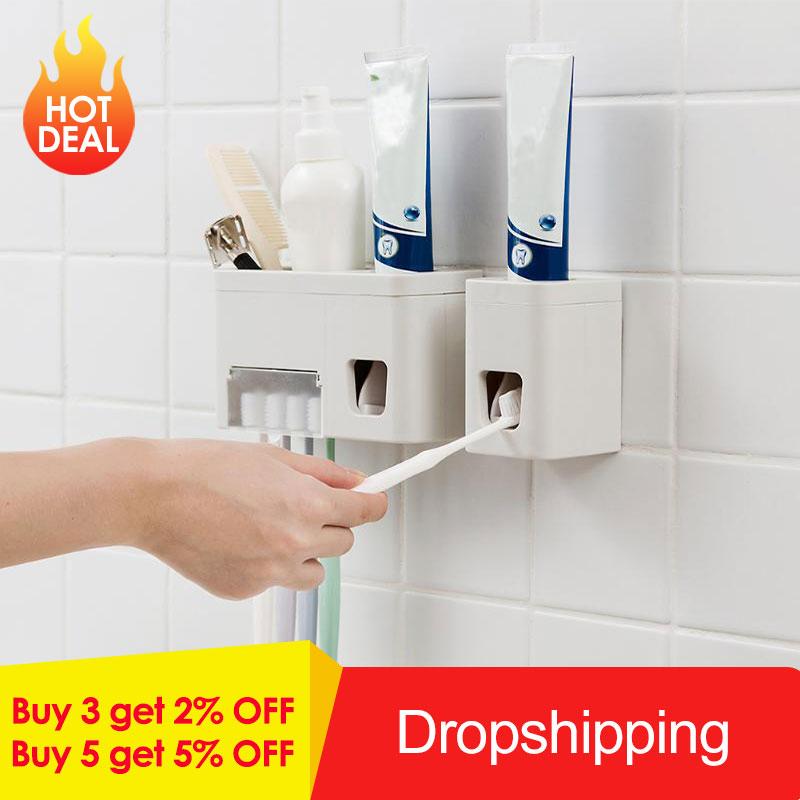 1Pcs Automatic Toothpaste Dispenser Holder Family Set Wall Mounted Tooth Brush Holder Rack Squeezer Bathroom Accessories Sets
1Pcs Automatic Toothpaste Dispenser Holder Family Set Wall Mounted Tooth Brush Holder Rack Squeezer Bathroom Accessories Sets