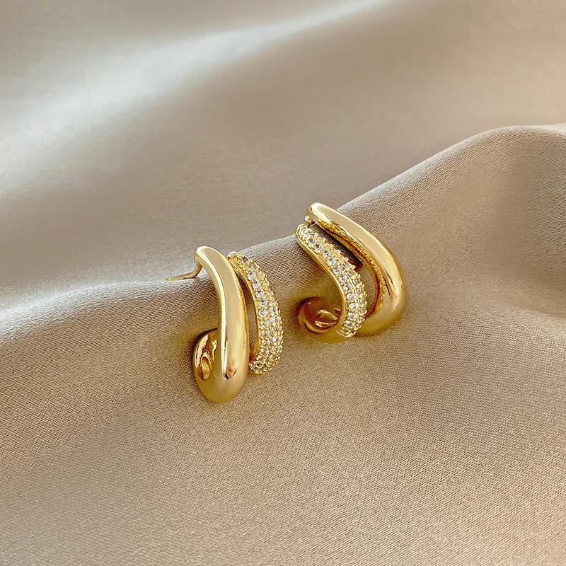 Stud Arrival Earrings Fashion Round Metal Women Classic Korean Ins Style Simple Zircon Trend Female Jewelry, Golden;silver
Stud Arrival Earrings Fashion Round Metal Women Classic Korean Ins Style Simple Zircon Trend Female Jewelry, Golden;silver