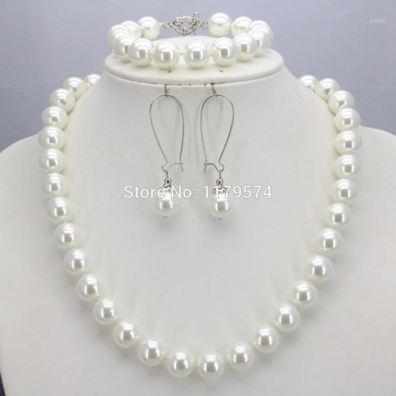 New arrival Christmas Gifts Women Girls 10mm White Round Shell Pearl Beads Necklace Bracelet Earrings Sets Jewelry Making Design1, As pic
New arrival Christmas Gifts Women Girls 10mm White Round Shell Pearl Beads Necklace Bracelet Earrings Sets Jewelry Making Design1, As pic