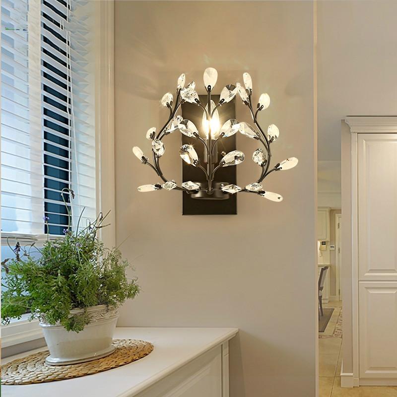 Modern Crystal Wall Lamp for hallway pathway Balcony iron night light Entrance Porch lamps Corridor led landscape Light Arandela
Modern Crystal Wall Lamp for hallway pathway Balcony iron night light Entrance Porch lamps Corridor led landscape Light Arandela
